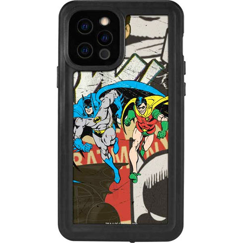 DC Comics Batman and Robin Vintage Action Pose iPhone 12 Pro Waterproof Case