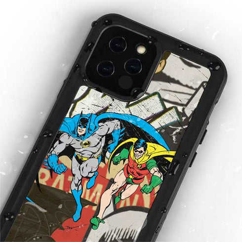 DC Comics Batman and Robin Vintage Action Pose iPhone 12 Pro Waterproof Case