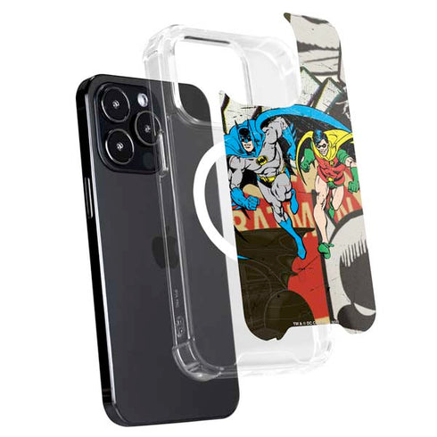 DC Comics Batman and Robin Vintage Action Pose iPhone 13 Pro Max MagSafe Case