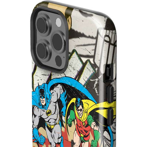 DC Comics Batman and Robin Vintage Action Pose iPhone 15 Pro Max Impact Case