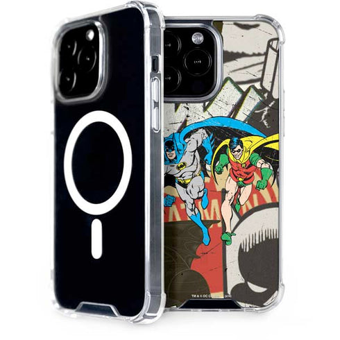 DC Comics Batman and Robin Vintage Action Pose iPhone 15 Pro Max MagSafe Case