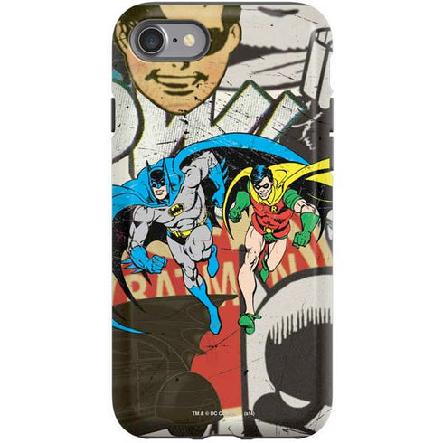 DC Comics Batman and Robin Vintage Action Pose iPhone SE (2nd & 3rd Gen) Pro Case