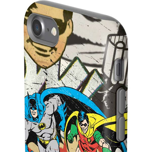DC Comics Batman and Robin Vintage Action Pose iPhone SE (2nd & 3rd Gen) Pro Case