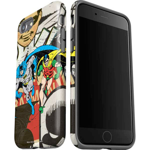 DC Comics Batman and Robin Vintage Action Pose iPhone SE (2nd & 3rd Gen) Pro Case