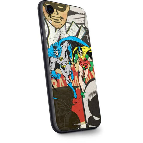 DC Comics Batman and Robin Vintage Action Pose iPhone XR Skin