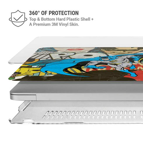 DC Comics Batman and Robin Vintage Action Pose MacBook Air 15in (2023-2025) Case plus Skin