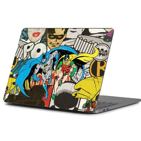 DC Comics Batman and Robin Vintage Action Pose Apple MacBook Pro 13-inch Skin