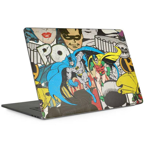 DC Comics Batman and Robin Vintage Action Pose Apple MacBook Pro 15-inch Skin