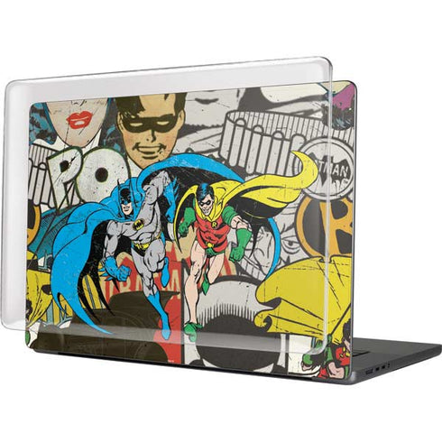 DC Comics Batman and Robin Vintage Action Pose MacBook Pro 16in (2021-25) Case plus Skin