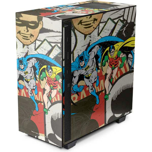 DC Comics Batman and Robin Vintage Action Pose NZXT H510 Compact ATX Mid-Tower Case Skin
