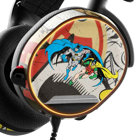 DC Comics Batman and Robin Vintage Action Pose SteelSeries Arctis 3 Skin