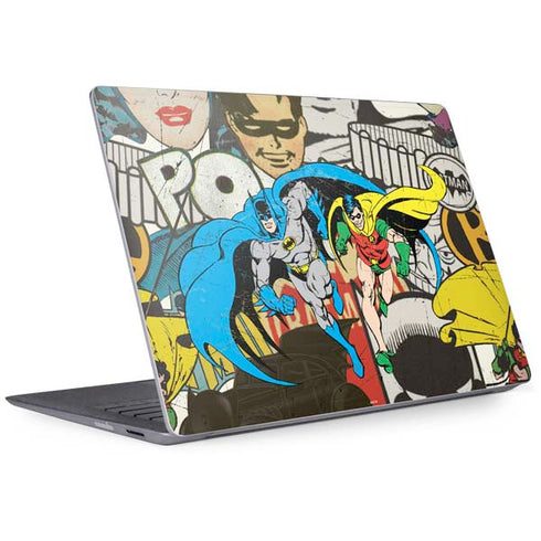 DC Comics Batman and Robin Vintage Action Pose Surface Laptop 2 Skin