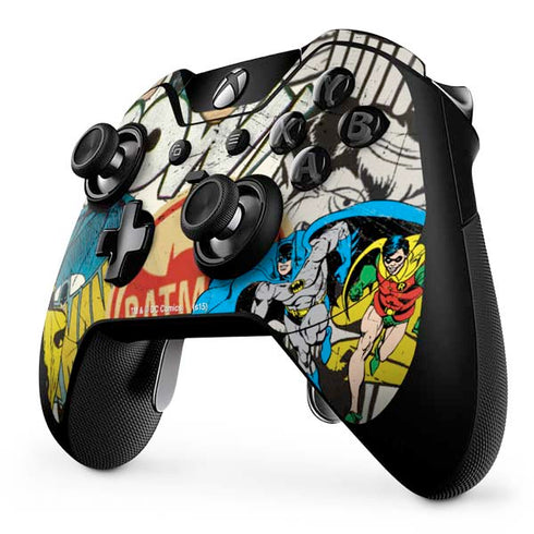 DC Comics Batman and Robin Vintage Action Pose Xbox One Elite Controller Skin