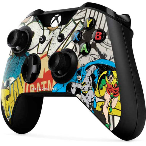 DC Comics Batman and Robin Vintage Action Pose Xbox One X Controller Skin