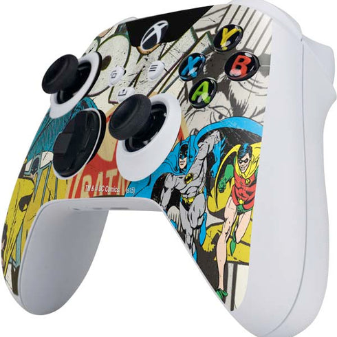 DC Comics Batman and Robin Vintage Action Pose Xbox Series S Controller Skin