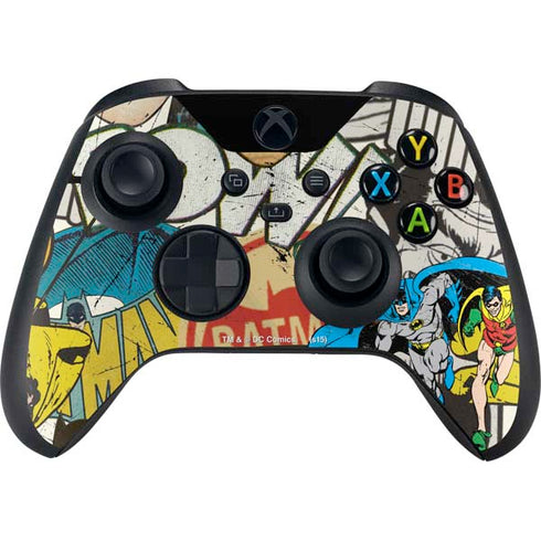 DC Comics Batman and Robin Vintage Action Pose Xbox Series X Controller Skin