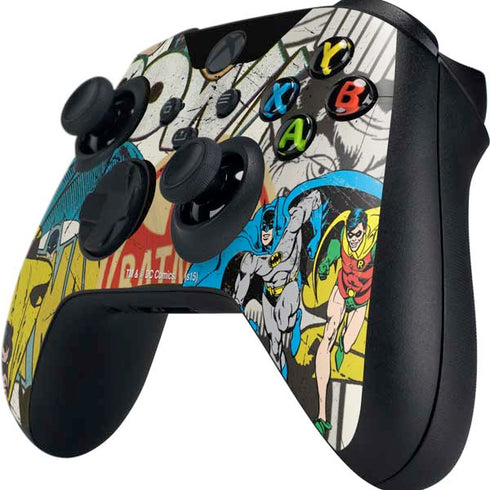 DC Comics Batman and Robin Vintage Action Pose Xbox Series X Controller Skin