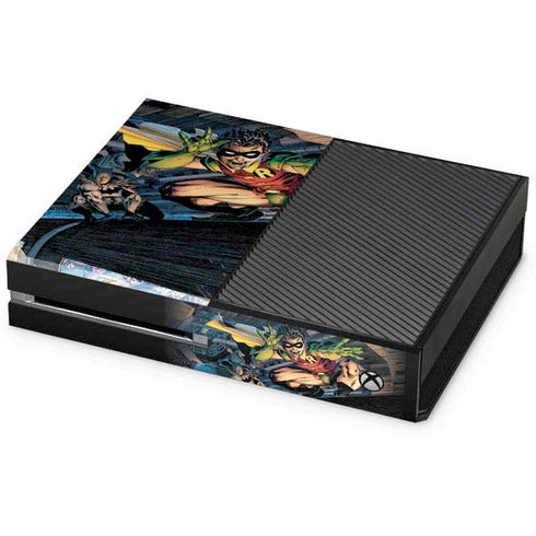 DC Comics Batman All Star Batman & Robin, The Boy Wonder ( Batman & Robin in Action) By Jim Lee Xbox One Console Skin
