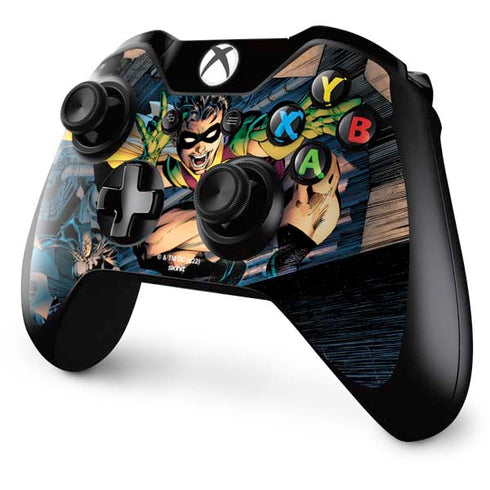 DC Comics Batman All Star Batman & Robin, The Boy Wonder ( Batman & Robin in Action) By Jim Lee Xbox One Controller Skin