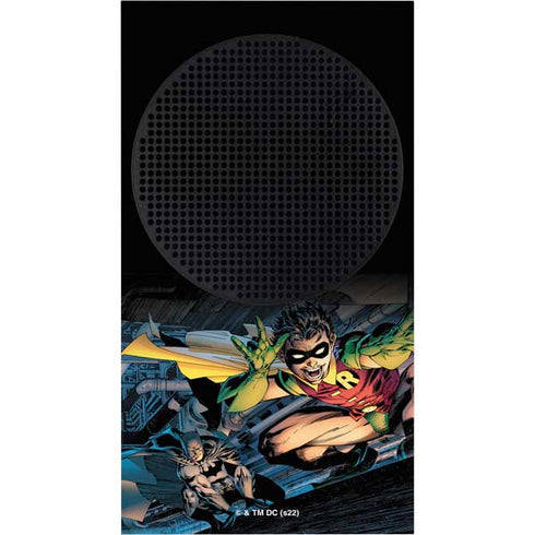 DC Comics Batman All Star Batman & Robin, The Boy Wonder ( Batman & Robin in Action) By Jim Lee Xbox Series S Console Skin