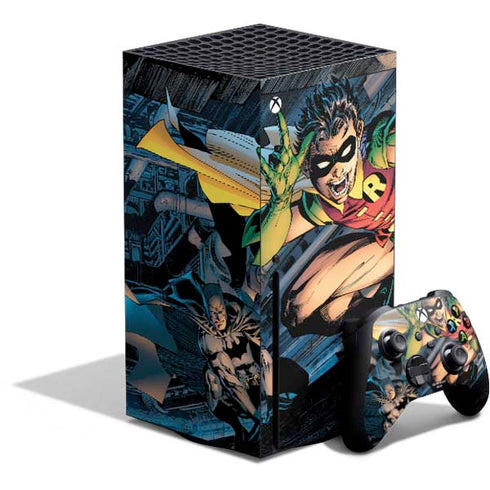 DC Comics Batman All Star Batman & Robin, The Boy Wonder ( Batman & Robin in Action) By Jim Lee Xbox Series X Bundle Skin
