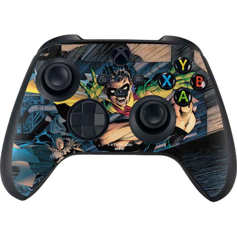 DC Comics Batman All Star Batman & Robin, The Boy Wonder ( Batman & Robin in Action) By Jim Lee Xbox Series X Controller Skin