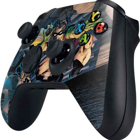 DC Comics Batman All Star Batman & Robin, The Boy Wonder ( Batman & Robin in Action) By Jim Lee Xbox Series X Controller Skin