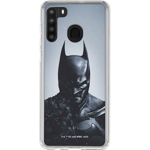 DC Comics Arkham Origins Batman Galaxy A21 Clear Case