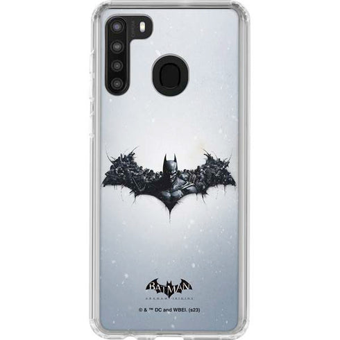DC Comics Arkham Origins Arkham Logo Galaxy A21 Clear Case