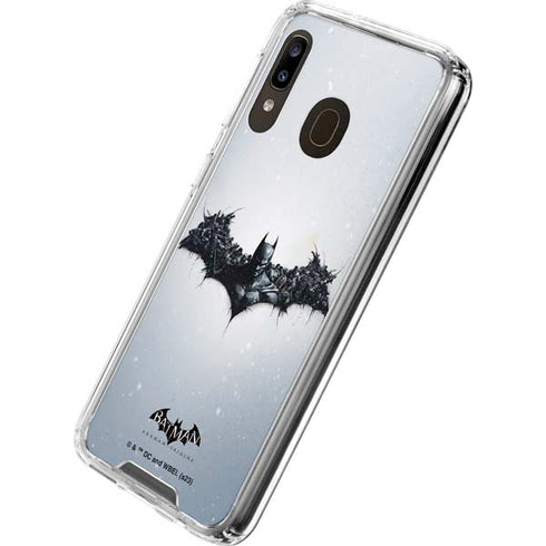 DC Comics Arkham Origins Arkham Logo Galaxy A30 Clear Case