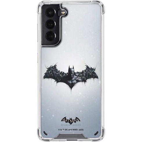 DC Comics Arkham Origins Arkham Logo Galaxy S21 5G Clear Case