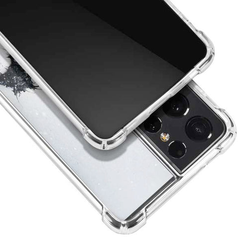 DC Comics Arkham Origins Arkham Logo Galaxy S21 Ultra 5G Clear Case