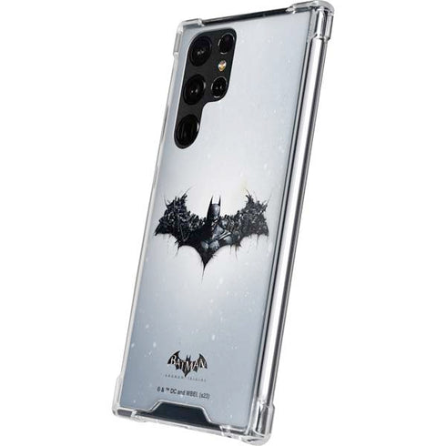 DC Comics Arkham Origins Arkham Logo Galaxy S22 Ultra Clear Case