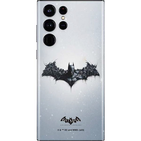 DC Comics Arkham Origins Arkham Logo Galaxy S22 Ultra Skin