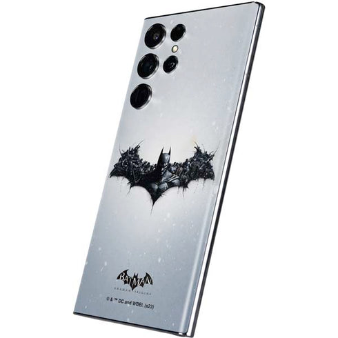 DC Comics Arkham Origins Arkham Logo Galaxy S22 Ultra Skin