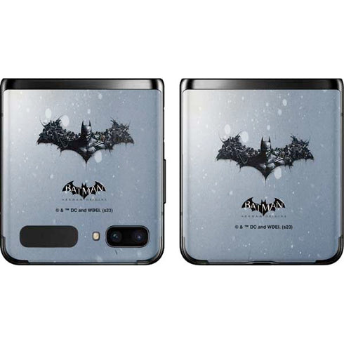 DC Comics Arkham Origins Arkham Logo Galaxy Z Flip Skin