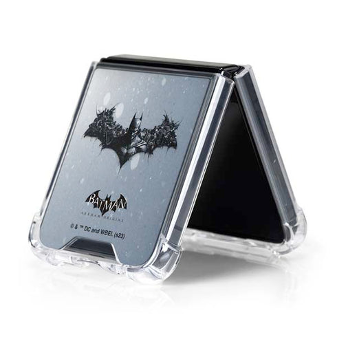 DC Comics Arkham Origins Arkham Logo Galaxy Z Flip5 5G Clear Case