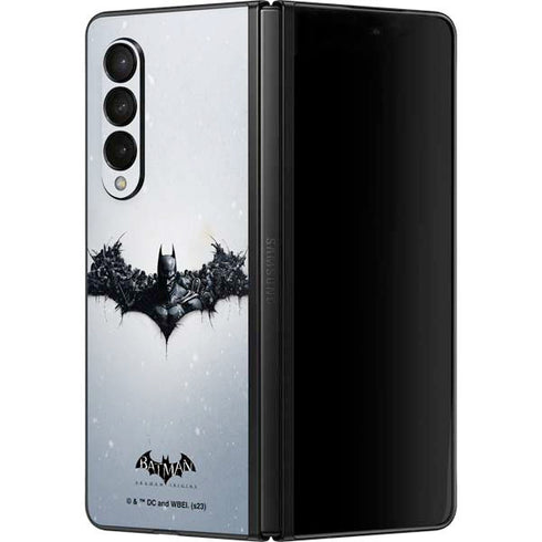 DC Comics Arkham Origins Arkham Logo Galaxy Z Fold3 5G Skin