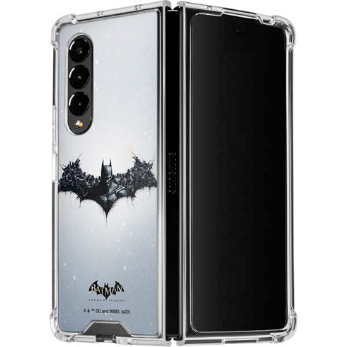 DC Comics Arkham Origins Arkham Logo Galaxy Z Fold4 5G Clear Case