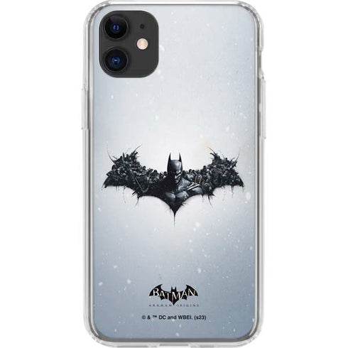 DC Comics Arkham Origins Arkham Logo iPhone 11 Clear Case