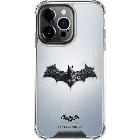 DC Comics Arkham Origins Arkham Logo iPhone 13 Pro Clear Case