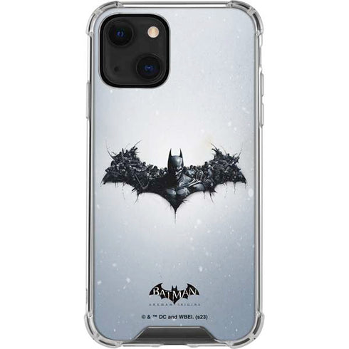 DC Comics Arkham Origins Arkham Logo iPhone 14 Plus Clear Case