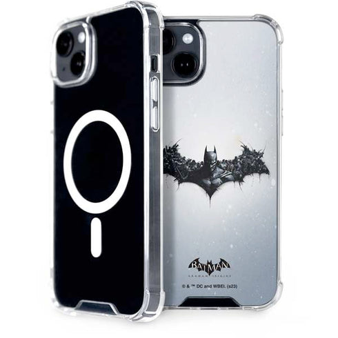 DC Comics Arkham Origins Arkham Logo iPhone 15 Plus MagSafe Case