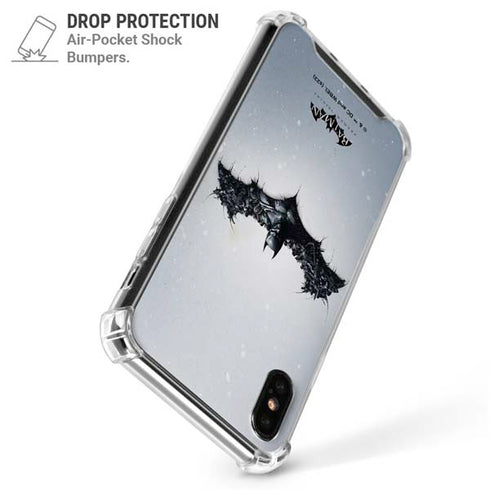 DC Comics Arkham Origins Arkham Logo iPhone XS Max Clear Case
