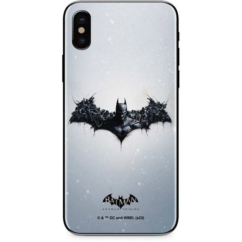 DC Comics Arkham Origins Arkham Logo iPhone XS Skin