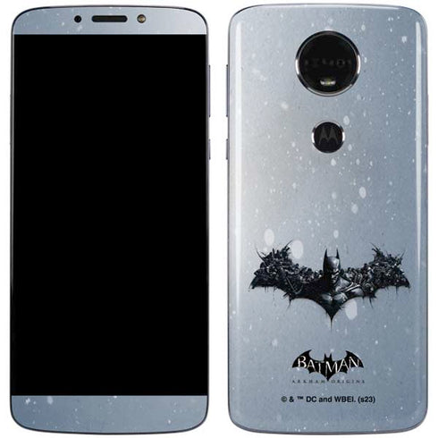 DC Comics Arkham Origins Arkham Logo Moto E5 Plus Skin