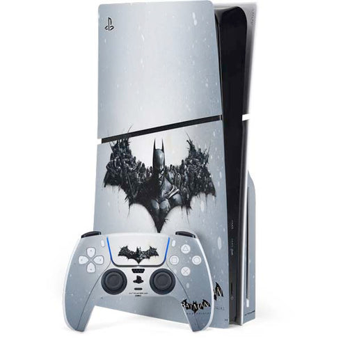 DC Comics Arkham Origins Arkham Logo PS5 Slim Disk Bundle Skin