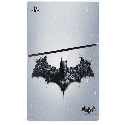 DC Comics Arkham Origins Arkham Logo PS5 Slim Disk Console Skin