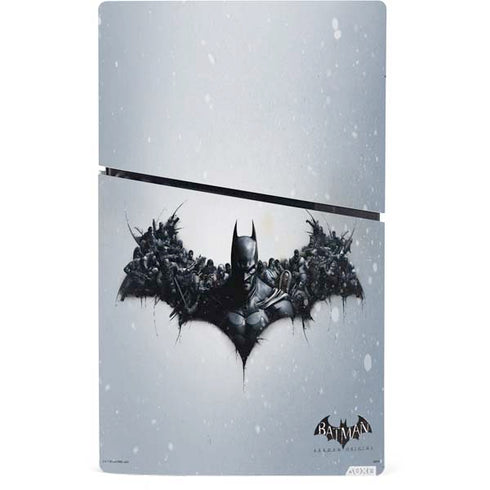 DC Comics Arkham Origins Arkham Logo PS5 Slim Digital Edition Console Skin