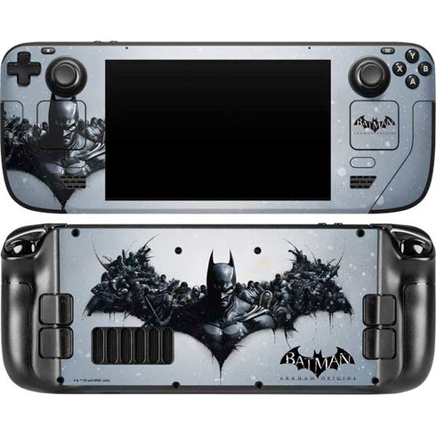 DC Comics Arkham Origins Arkham Logo Steam Deck Handheld Gaming Computer Skin